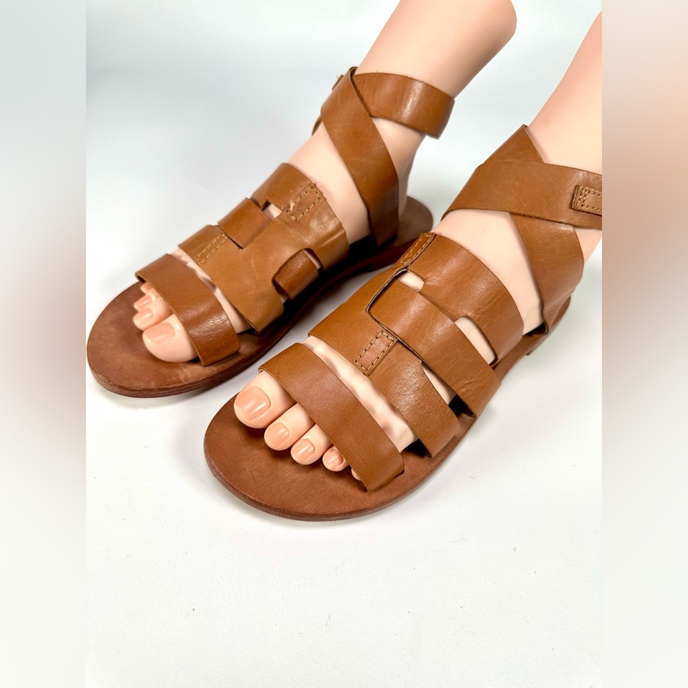 Kelsie Daggar Women’s Cut Out Sandals Brooklyn Ankle Strap Wrap - Picture 2 of 13